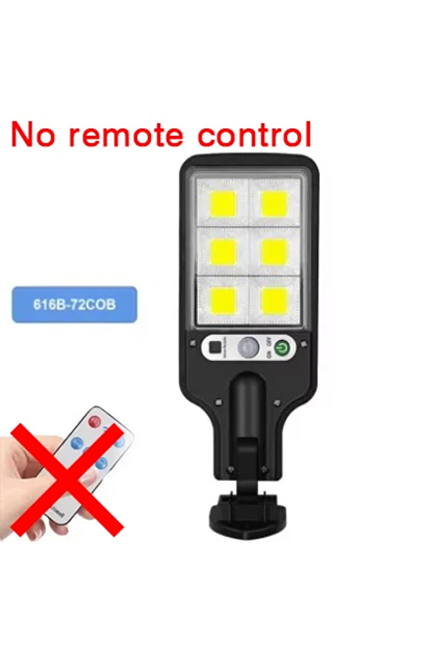 01 B No Remot Solar Street Lights Outdoor 108COB LED Solar Wall Lamp With 3 Lighting Mode Motion Sen