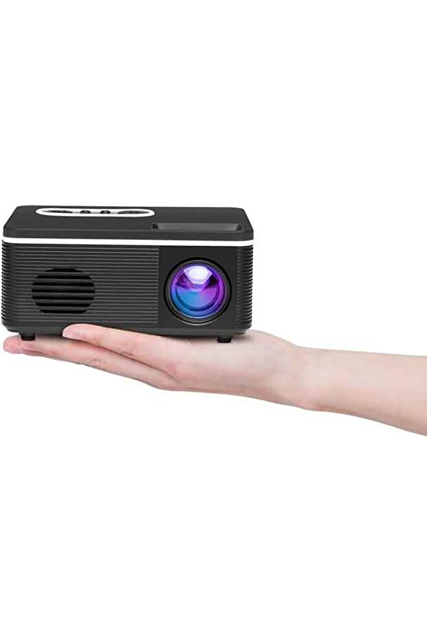 Mini Projector, Home LED Portable Mini HD 1080P Projector Support USB Power Supply TF/U Disk