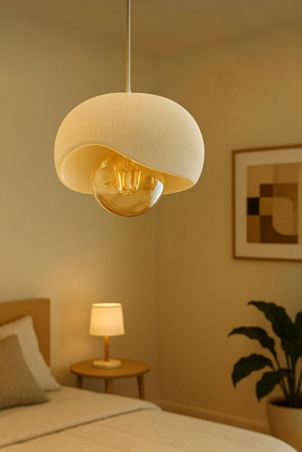 Tekli Sarkıt Avize Rustik E27 Modern Avize Bohem Görünüm - 5