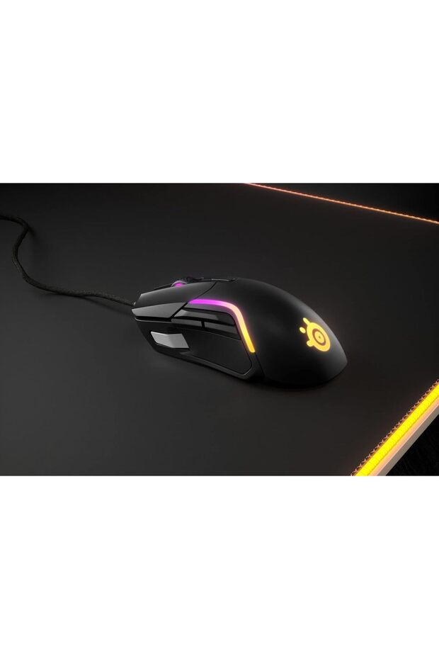 Rival 5 Gaming Mouse — TrueMove Air 18,000 CPI — 9 Programmable Buttons — Black - 5