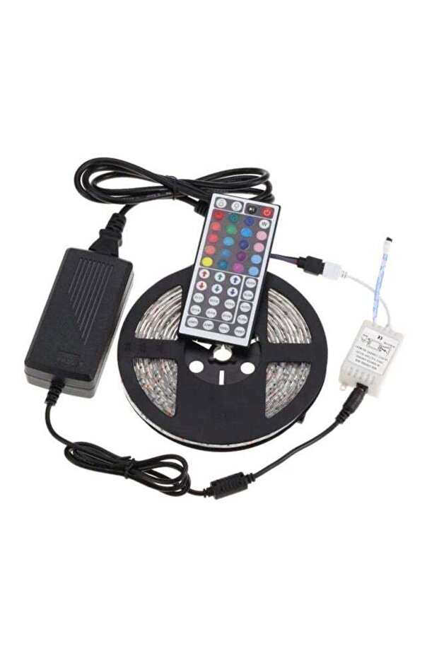 شريط إضاءة مرن مكون من 300 مصباح LED RGB أحمر/أزرق/أخضر بطول 5 أمتار