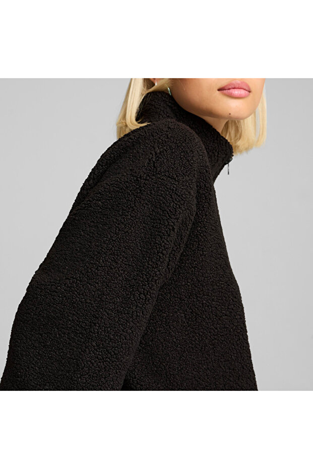 Classics Winterized Half-Zip Kadın Siyah Sweatshirt - 7