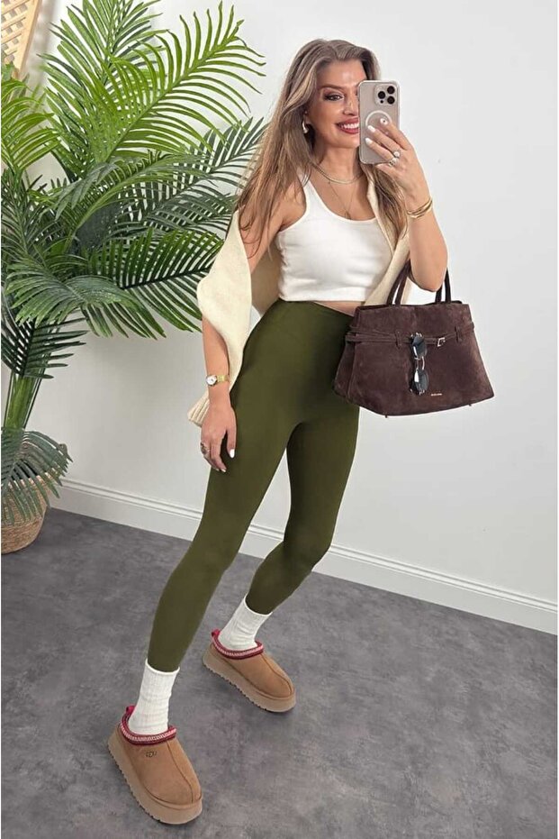 Premium Seri Modal Kumaş Lüks Basic Tayt - 1