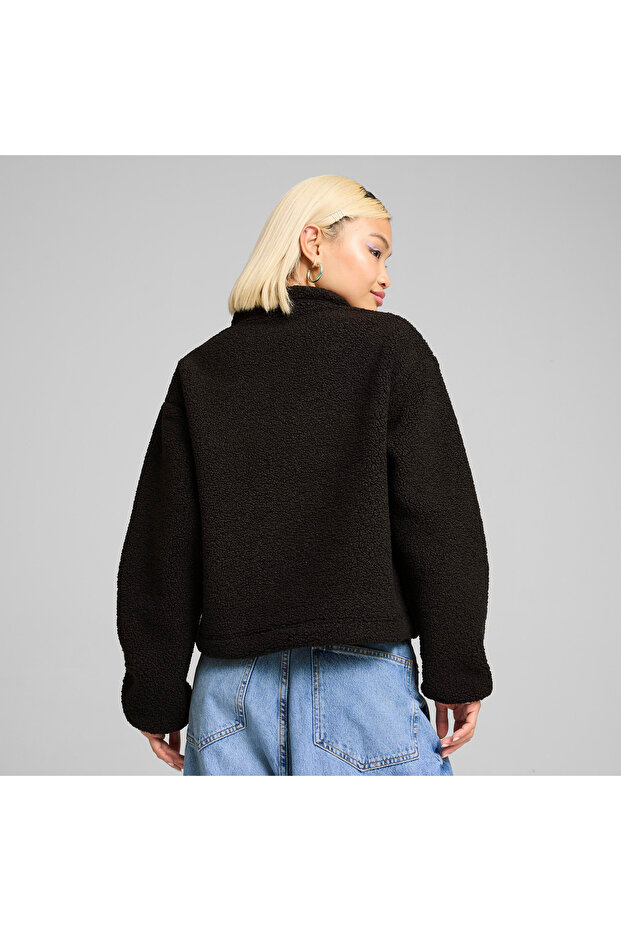 Classics Winterized Half-Zip Kadın Siyah Sweatshirt - 3