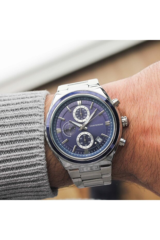 Ch002232 Men's Steel Band Wrist Watch