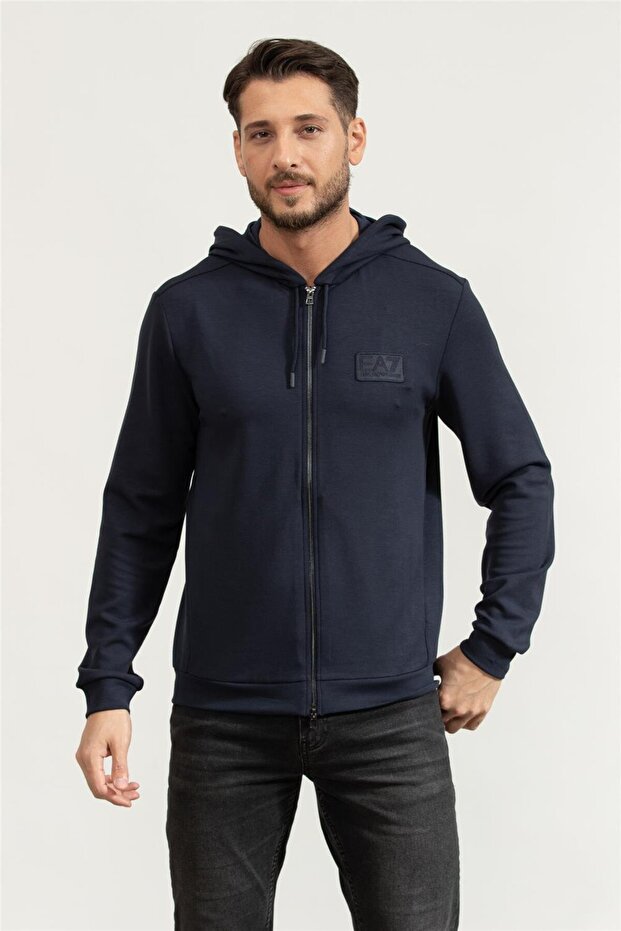 Erkek Kapüşonlu Sweatshirt - 1