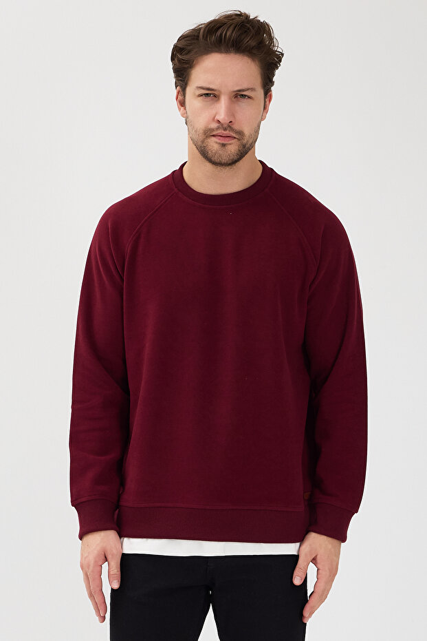 Men's Oversized 60% Cotton Thessaloniki Fabric Crew Neck Sweatshirt
