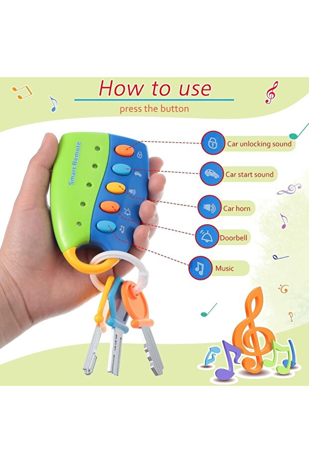 لعبة مفاتيح موسيقية ذكية تعمل بجهاز تحكم عن بعد - 2