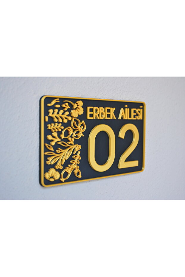 Kapı numarası, dış kapı süsü , kapı süsü , numaralık, modern kapı süsü - 3