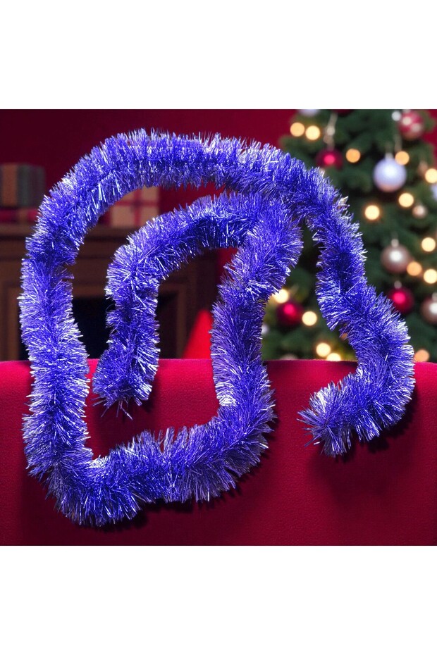 2 Meters Shiny Metallic Purple Christmas Neck Glitter Purple Soft Neck Garland Decor Purple Ornament Glitter