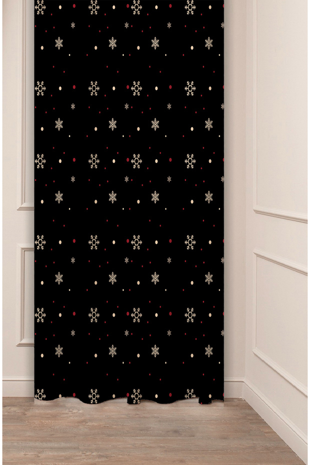 Christmas Pine Tree Christmas Tree Snow New Year Christmas Patterned Specially Designed Digital Printed Background Curtain