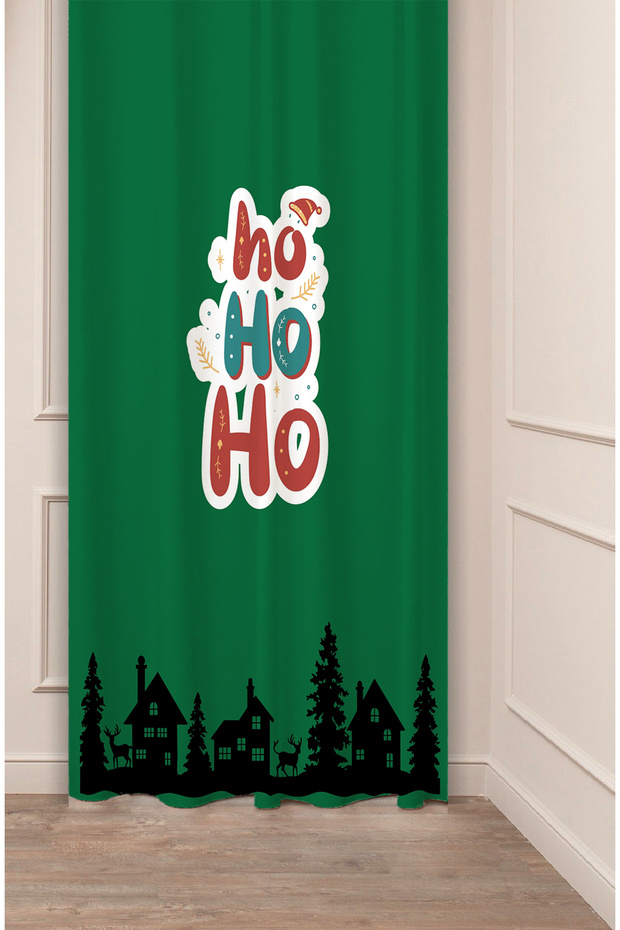 Christmas Pine Tree Christmas Tree Snow New Year Christmas Patterned Specially Designed Digital Printed Background Curtain