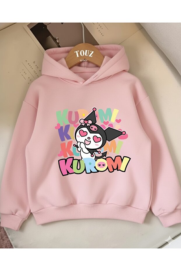 Kuromi Kids 3-Thread Thick Sweet Hoodie