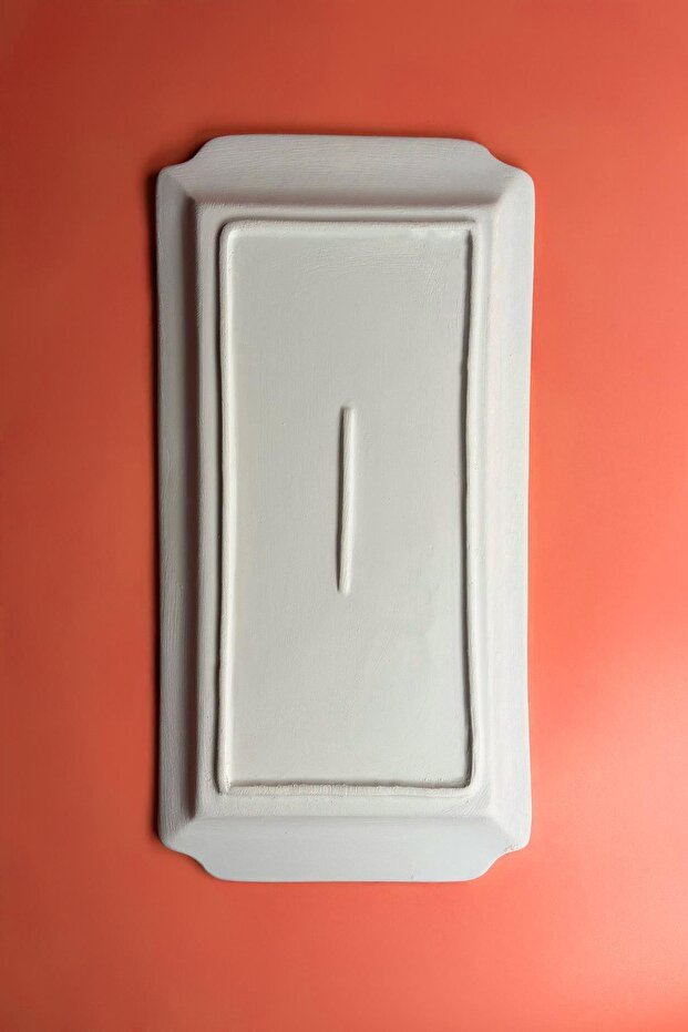 صينية بسكويت سيراميك بمقبض مسطح - 5