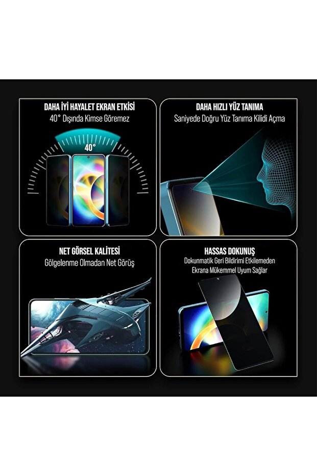 واقي شاشة متوافق مع سامسونج A50، زجاج غير قابل للكسر، خصوصية فائقة، مضاد للكهرباء الساكنة، تغطية كاملة للشاشة - 8