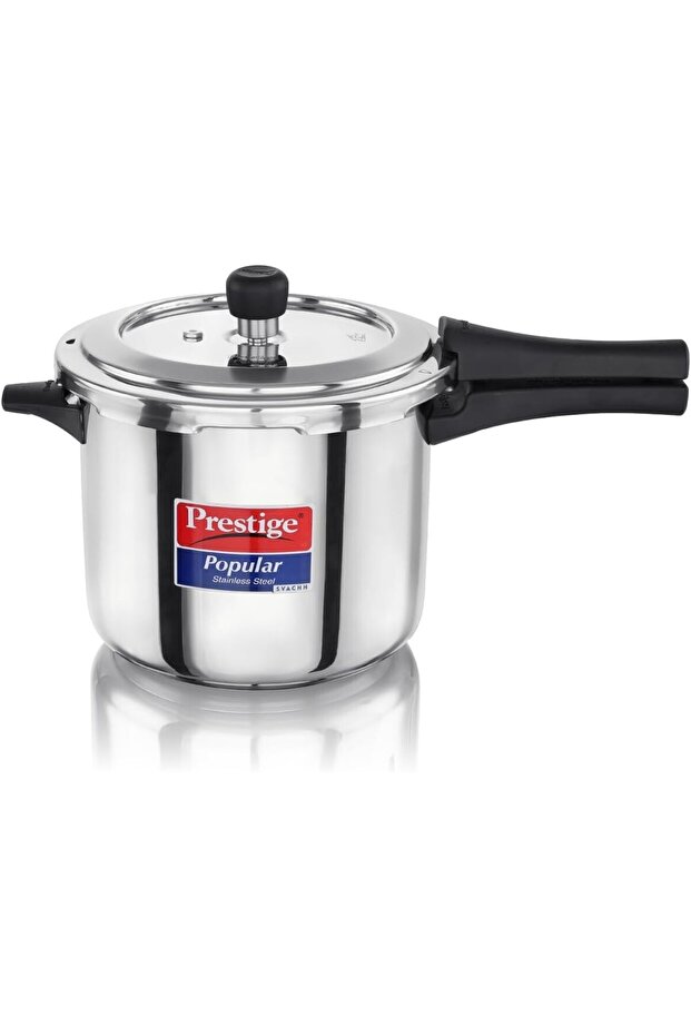 Popular Svachh Spillage Control Stainless Steel Pressure Cooker, 5 L (Silver)