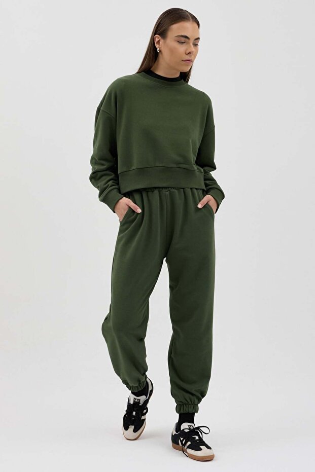 Cozy Bisiklet Yaka Sweatshirt - 2