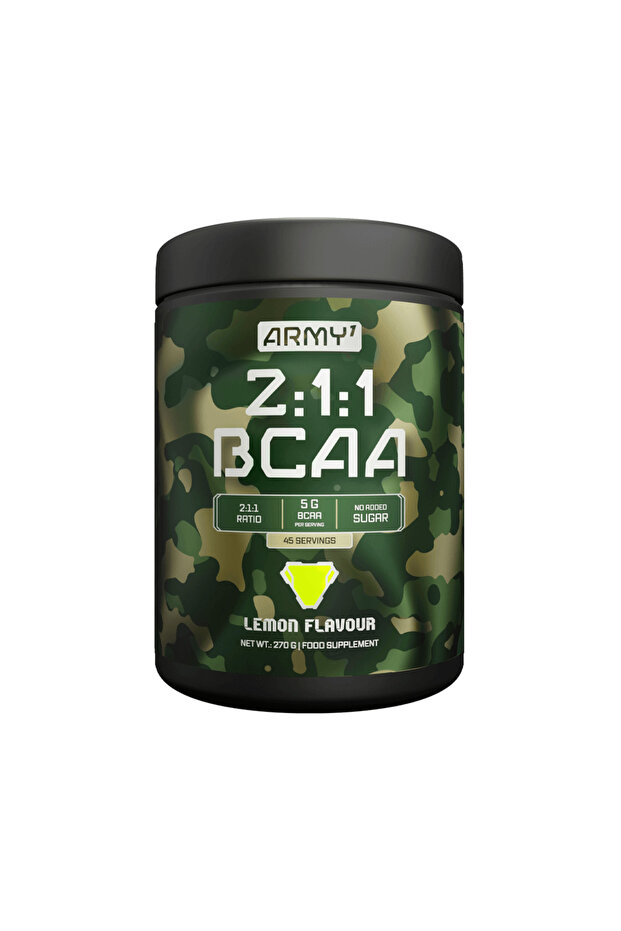 ARMY BCAA 2:1:1, 45 Servings, Lemon Flavor