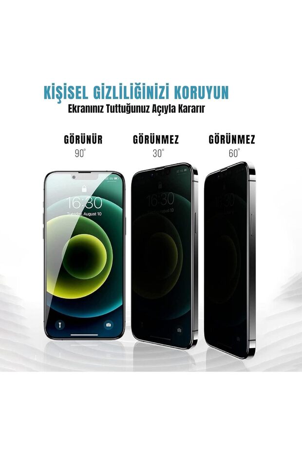 واقي شاشة زجاجي غير قابل للكسر متوافق مع آيفون X وXS، يغطي الشاشة بالكامل ويحمي الخصوصية - 4