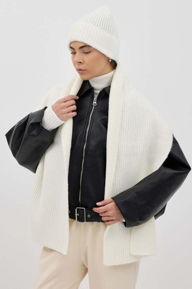 Fitilli Örme Atkı - 3