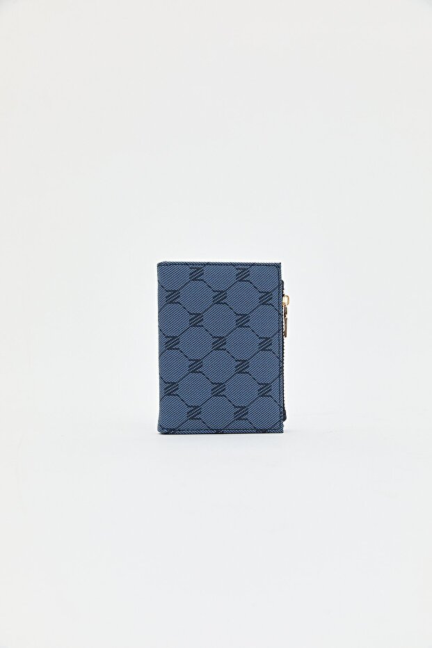 Monogram Wallet Navy Blue - 2