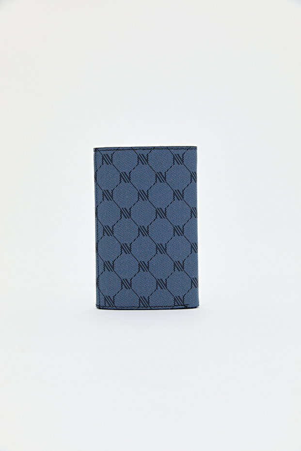 Monogram Wallet Navy Blue - 4