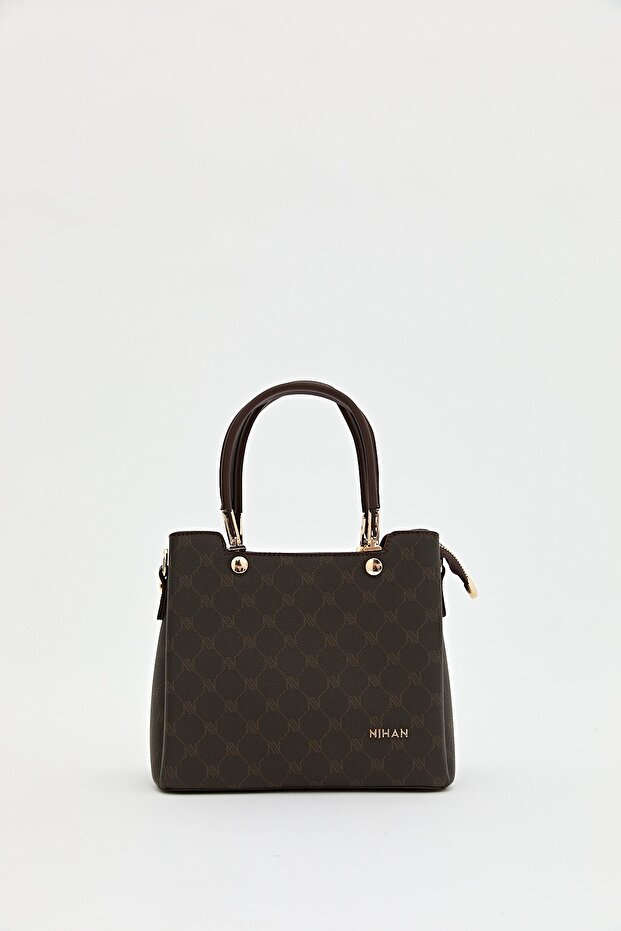Monogram Tote Çanta Kahve - 2