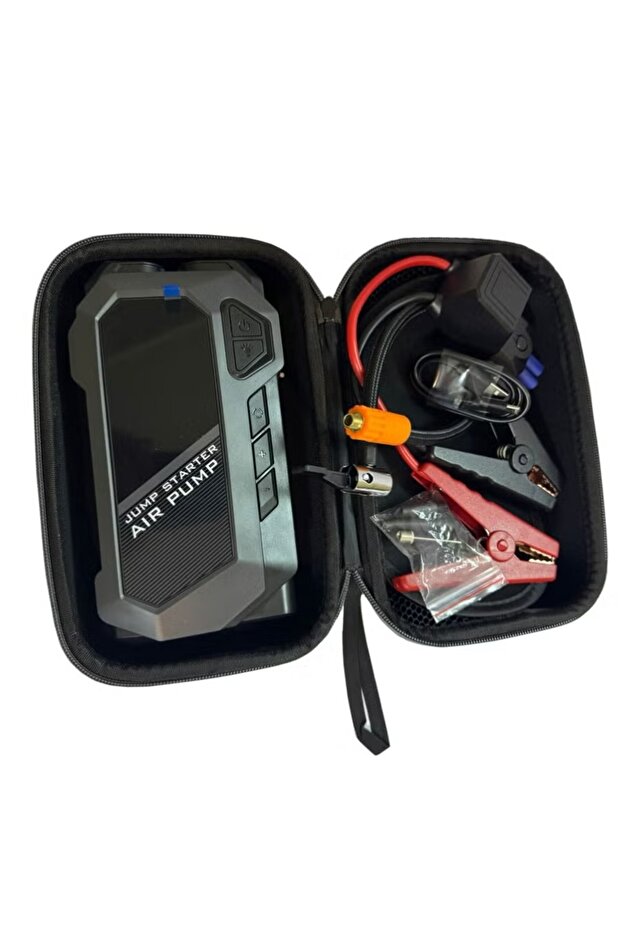 Multi-Function Car Starter with Fast Emergency Charging, Built-in Car Air Pump, and Powerful Int - 8