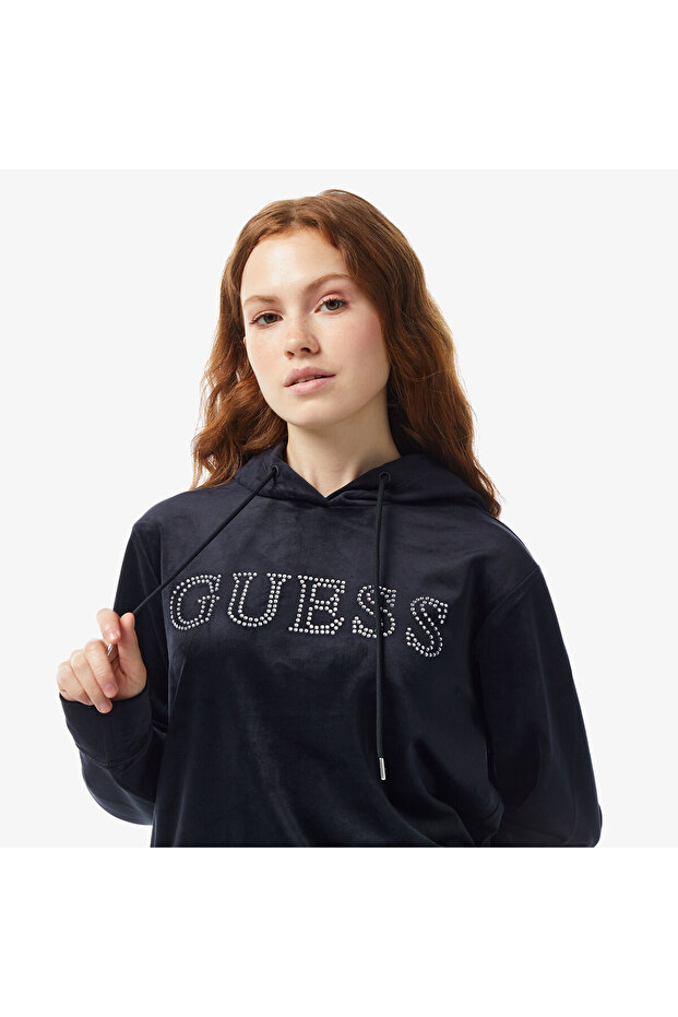 Kadın Siyah Sweatshirt - 4