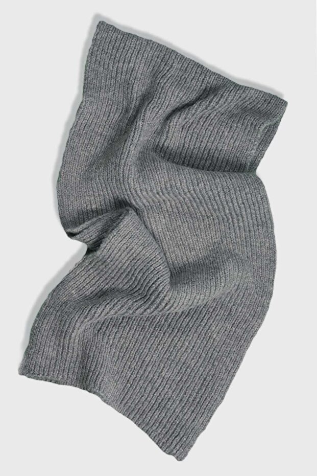 Fitilli Örme Atkı - 5