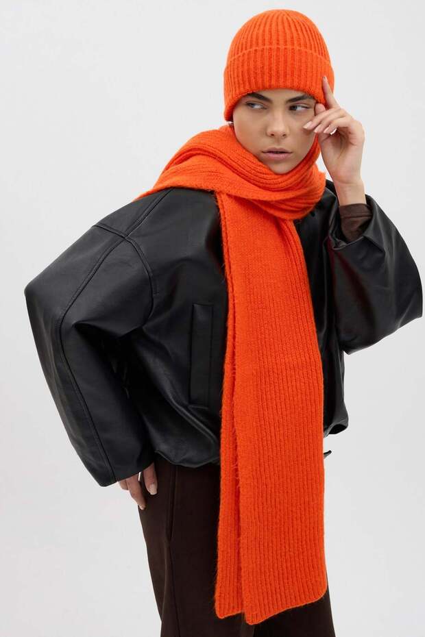 Fitilli Örme Atkı - 2