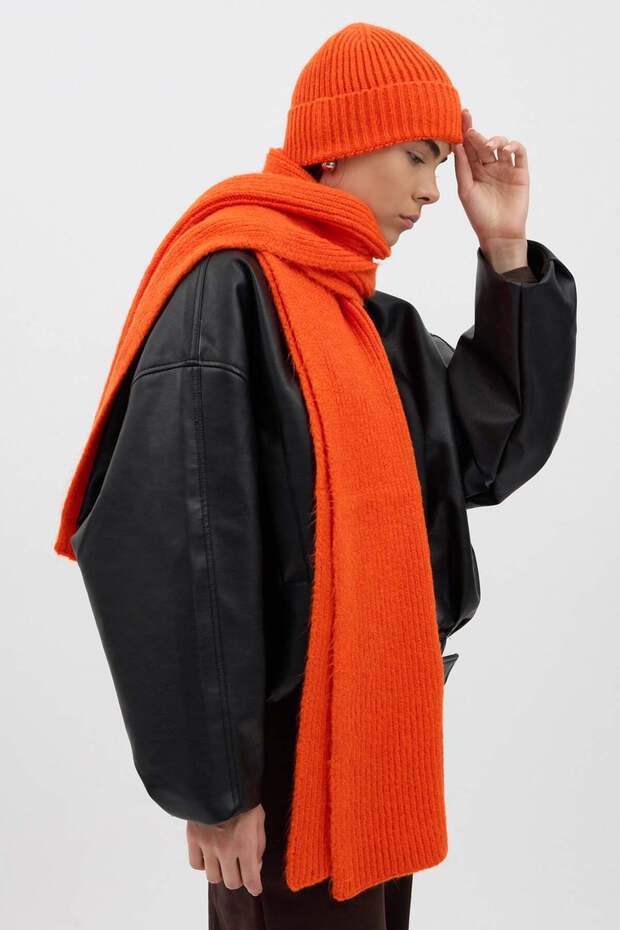 Fitilli Örme Atkı - 1