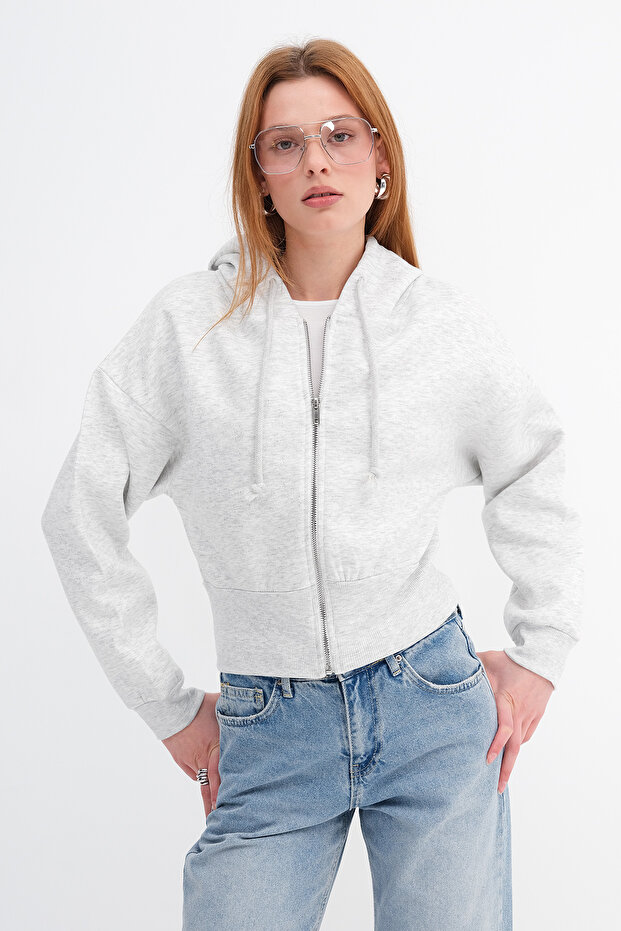 Şardonlu Simli Sweatshirt H12741 - 1