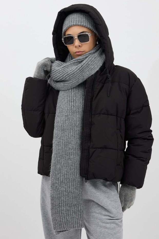 Fitilli Örme Atkı - 1