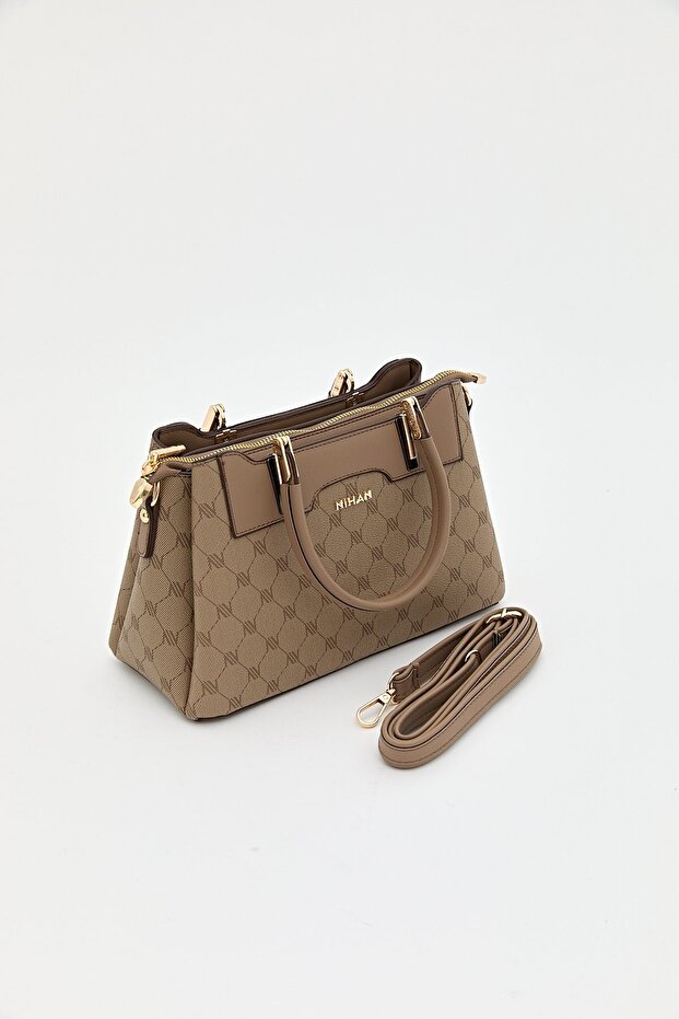 Monogram Tote Bag Beige