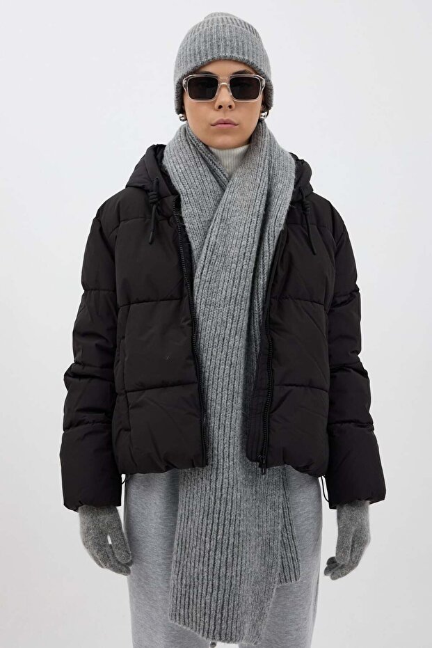 Fitilli Örme Atkı - 4