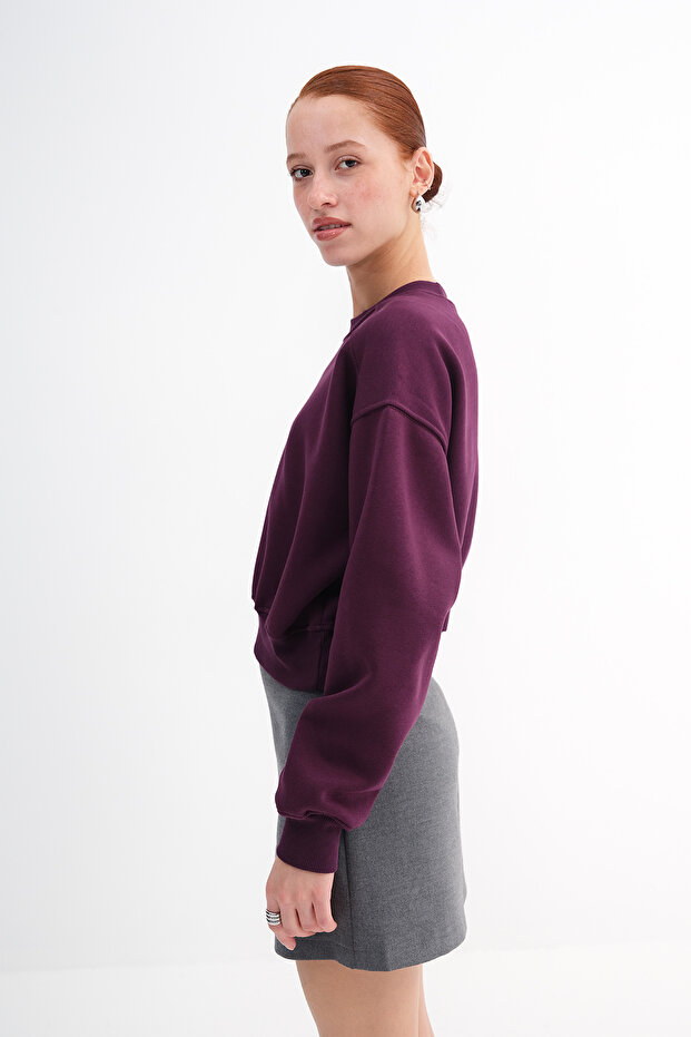 Şardonlu Basic Sweatshirt S3812-İ13 - 5