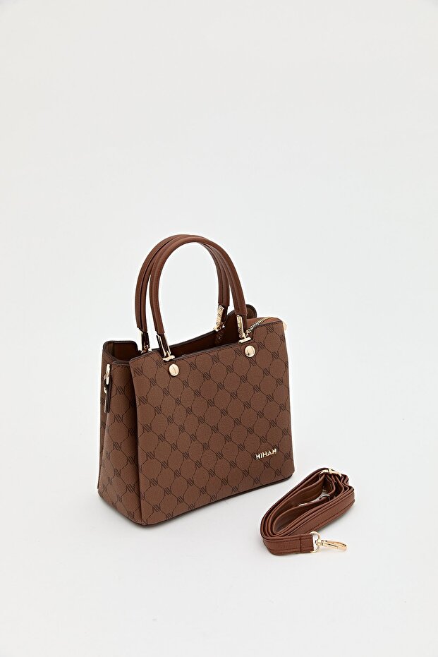 Monogram Tote Çanta Taba - 1