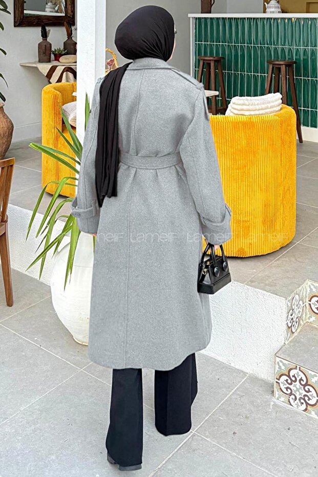 Oversize Kaban Gri - 4