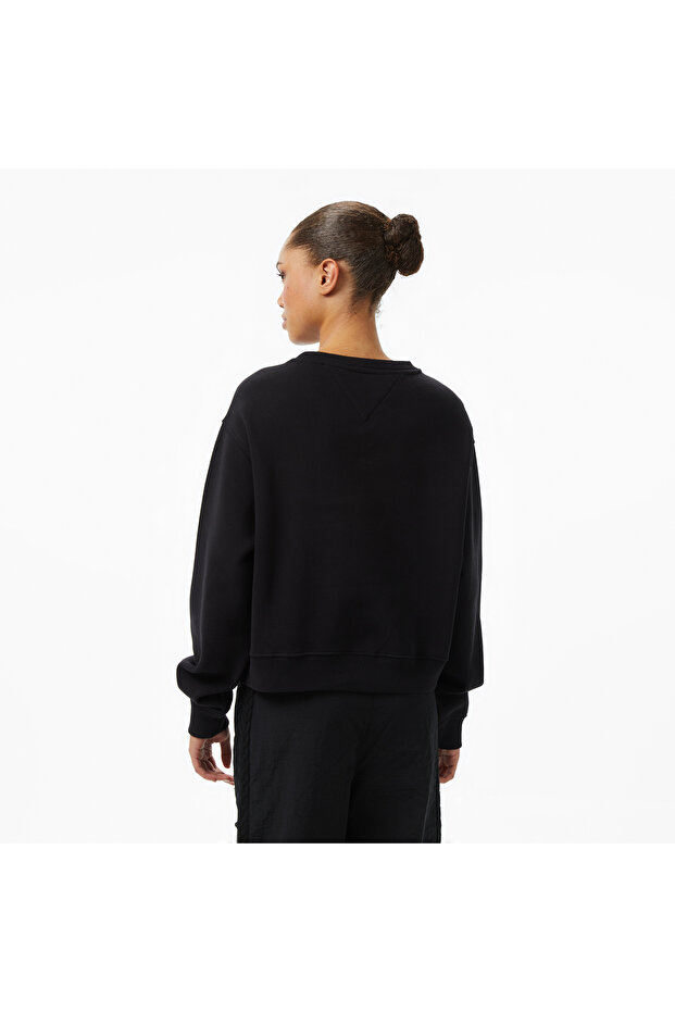 Tommy Jeans Silver Script Kadın Siyah Sweatshirt - 2