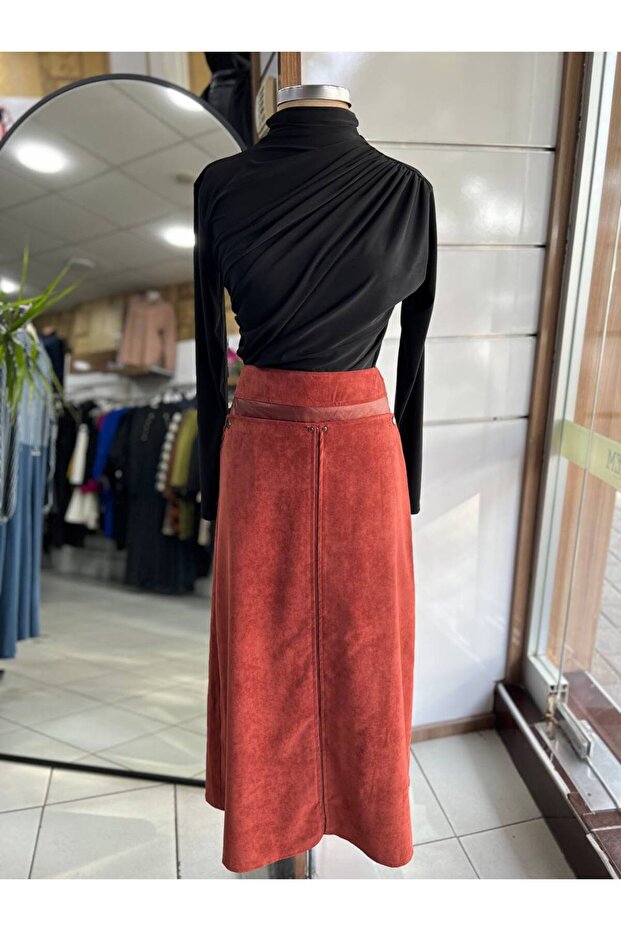 Kadife Kiremit Etek - 1