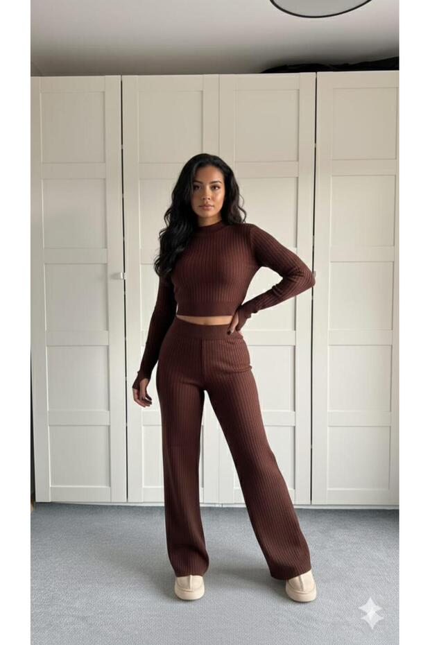 New Deux Women's Fingerless Knitwear Set