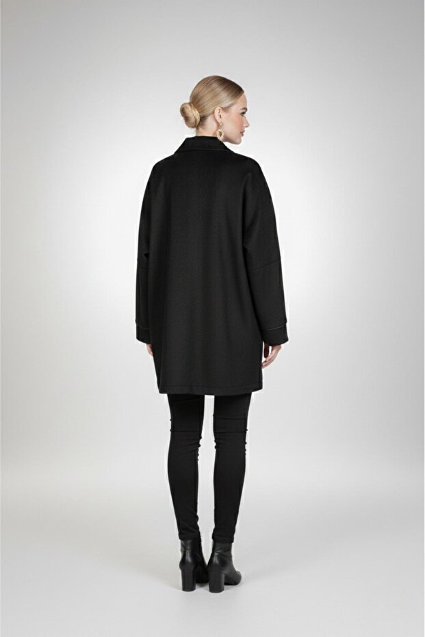 A305155 Aguaje Düğmeli Süet Kap - 4