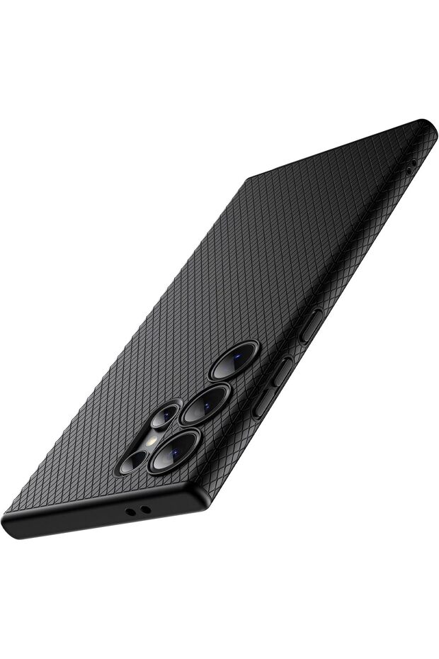 Grip Case for Samsung Galaxy S24 Ultra - TPU Slim Shockproof Case (Titanium Black)
