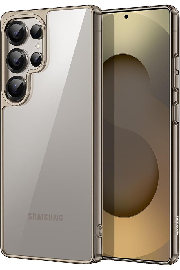 Case for Samsung Galaxy S25 Ultra 5G, Non-Yellowing Shockproof Bumper (Titanium Gray)