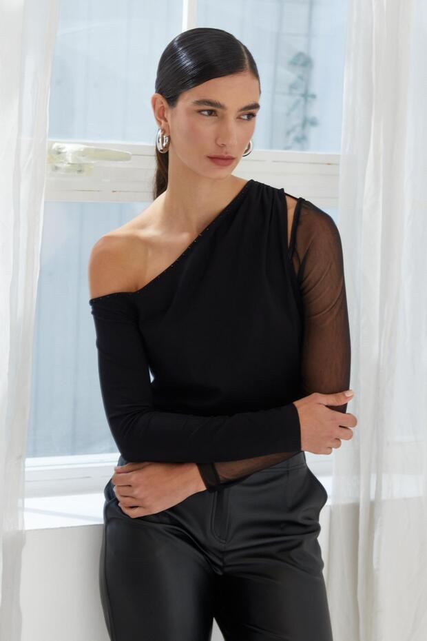 22322 BLUZ SİYAH - 5