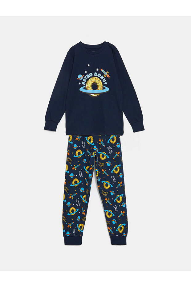 Lcw Kids Crew Neck Boy Pajamas Set
