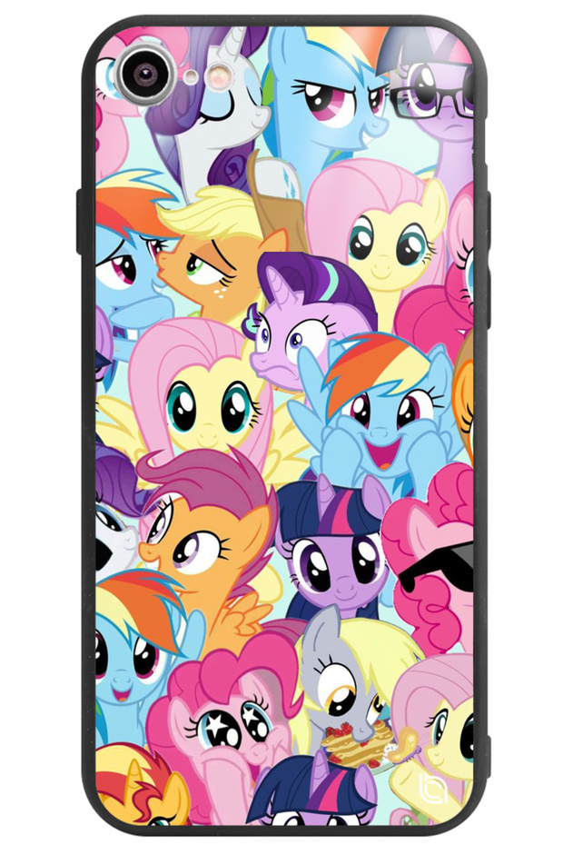 iPhone 16E Camera Protected My Little Ponny Patterned Printed Glossy Phone Case