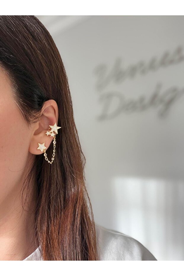 Çelik Yıldız Küpe - 1