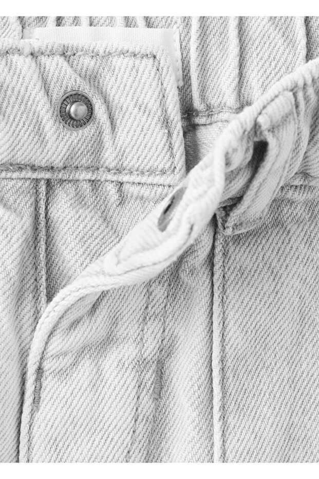 Beli elastik düz jean - 4